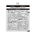 STAMPERIA DICTIONARY TEMPLATE 12 X 12 CM - KSTDS-24 - Image 2