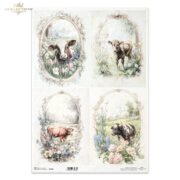 ITD COLLECTION DECOUPAGE RICE PAPER A3 - R1409L