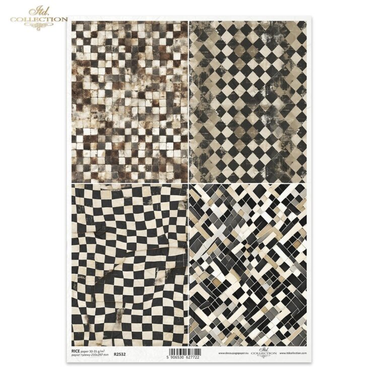 ITD COLLECTION DECOUPAGE RICE PAPER A4 - R2532 - Image 1