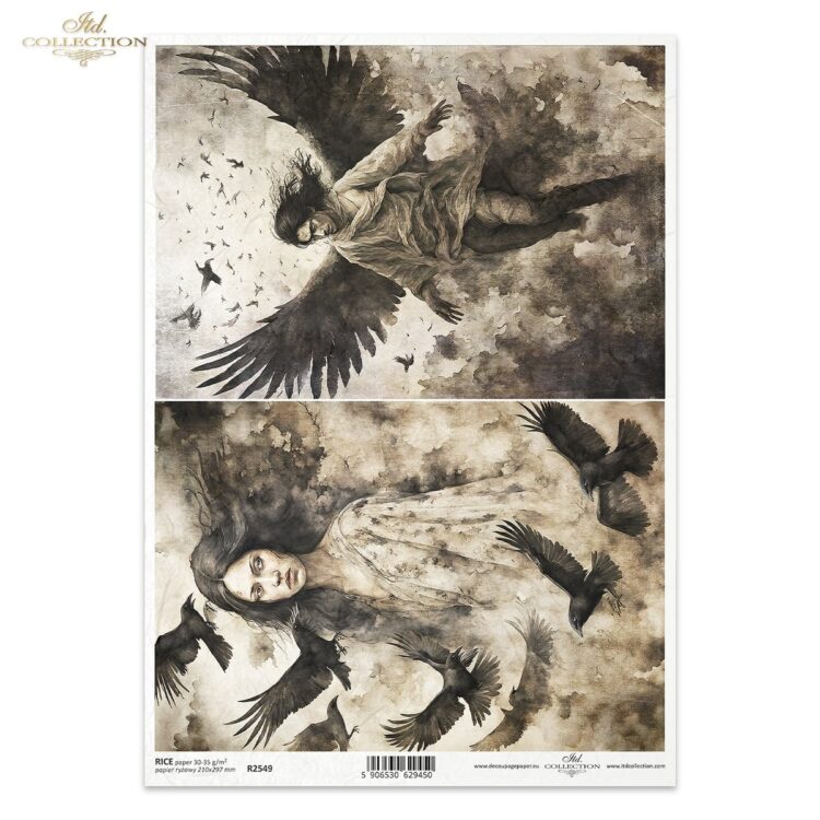 R2549 ITD COLLECTION DECOUPAGE RICE PAPER A4 - R2549 - Image 1