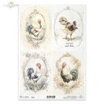 ITD COLLECTION DECOUPAGE RICE PAPER A4 - R2562