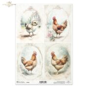 ITD COLLECTION DECOUPAGE RICE PAPER A4 - R2563