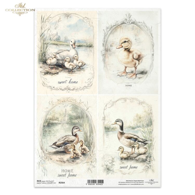 ITD COLLECTION DECOUPAGE RICE PAPER A4 - R2564 - Image 1