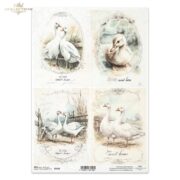 ITD COLLECTION DECOUPAGE RICE PAPER A4 - R2565
