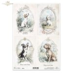 ITD COLLECTION DECOUPAGE RICE PAPER A4 - R2566