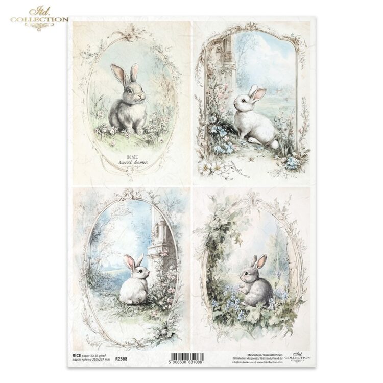 R2568 ITD COLLECTION DECOUPAGE RICE PAPER A4 - R2568 - Image 1