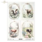 ITD COLLECTION DECOUPAGE RICE PAPER A4 - R2570