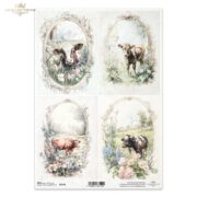 ITD COLLECTION DECOUPAGE RICE PAPER A4 - R2570