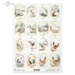 ITD COLLECTION DECOUPAGE RICE PAPER A4 - R2574