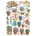 STAMPERIA GARDEN TOOLS DECOUPAGE RICE PAPER A4-DFSA4991