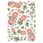 STAMPERIA LES JARDINS DECOUPAGE RICE PAPER A4-DFSA4993