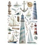 STAMPERIA LIGHTHOUSE DECOUPAGE RICE PAPER A4-DFSA4997