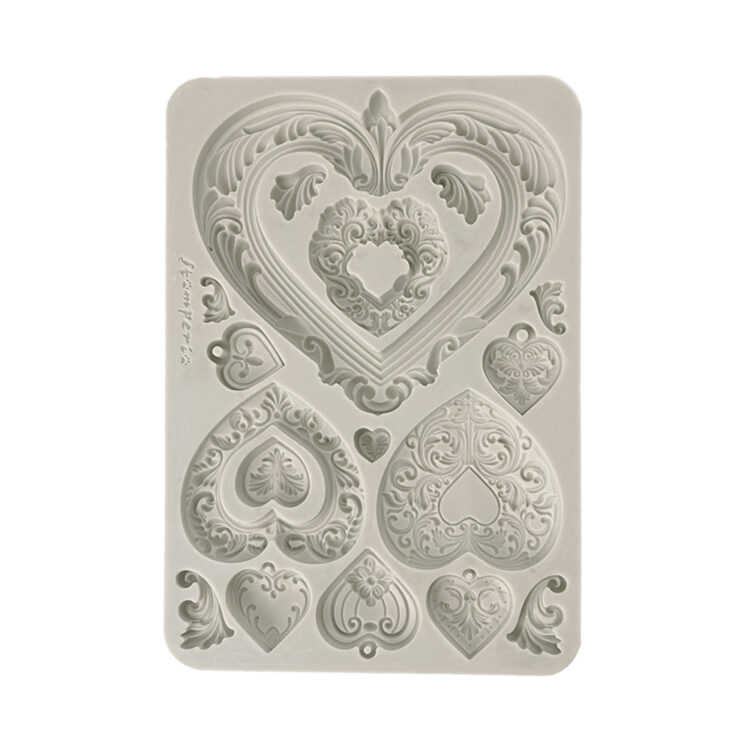 full_KACMA558_1 STAMPERIA HEARTS SILICONE MOLD KACMA558 - Image 1