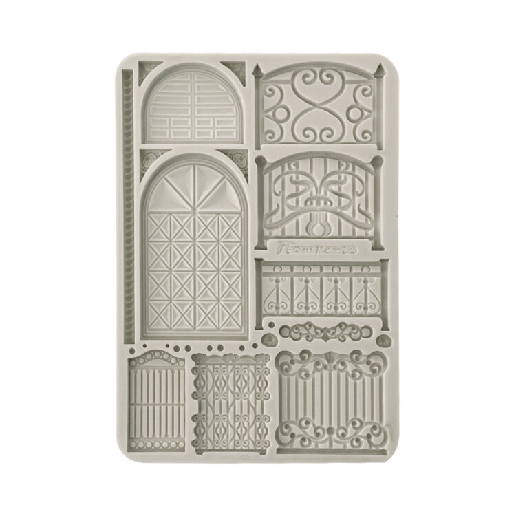 full_KACMA564_1 STAMPERIA FENCE AND DOOR SILICONE MOLD KACMA564 - Image 1