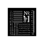 STAMPERIA NUMBERS PATTERN PATTERN 12 X 12 CM - KSTDS-22