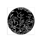 STAMPERIA ROUND FRAME WITH FLOWER PATTERN 12 X 12 CM-KSTDS-25