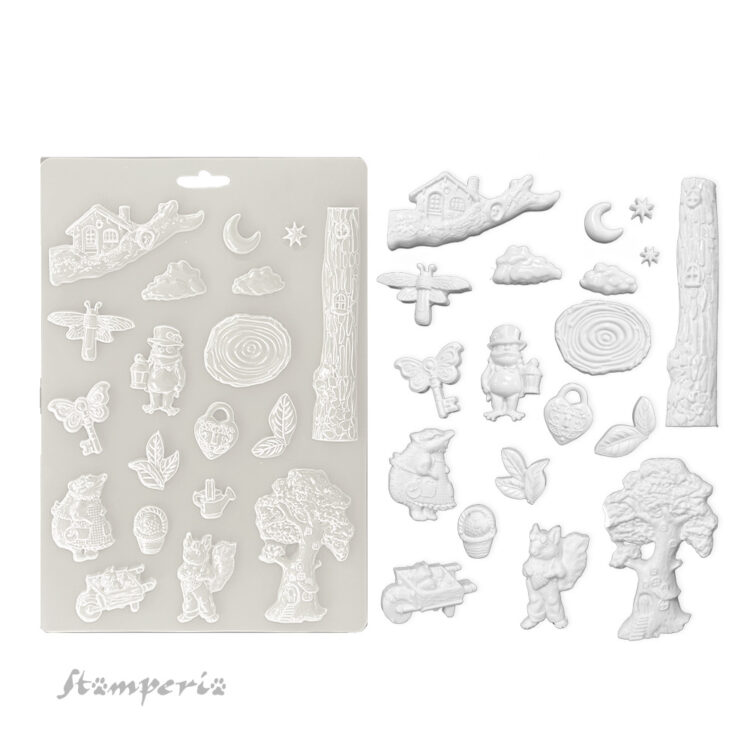 STAMPERIA HIDDEN GROVE SOFT MOULD A4 -K3PTA4590 - Image 2
