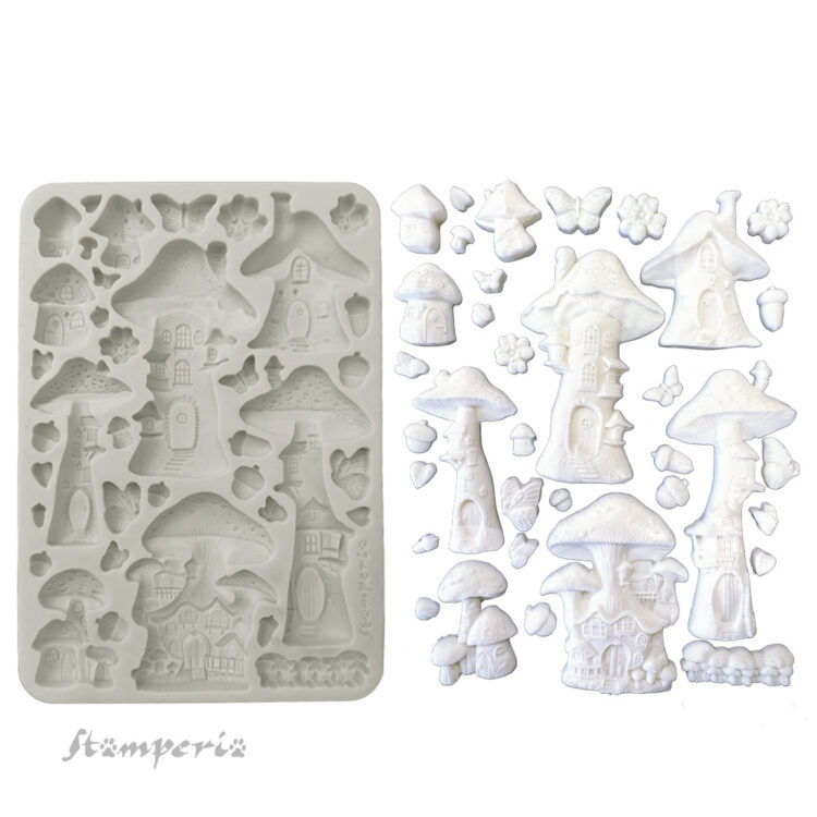 KACMA574_1A STAMPERIA HIDDEN GROVE SILICONE MOLD KACMA574 - Image 1