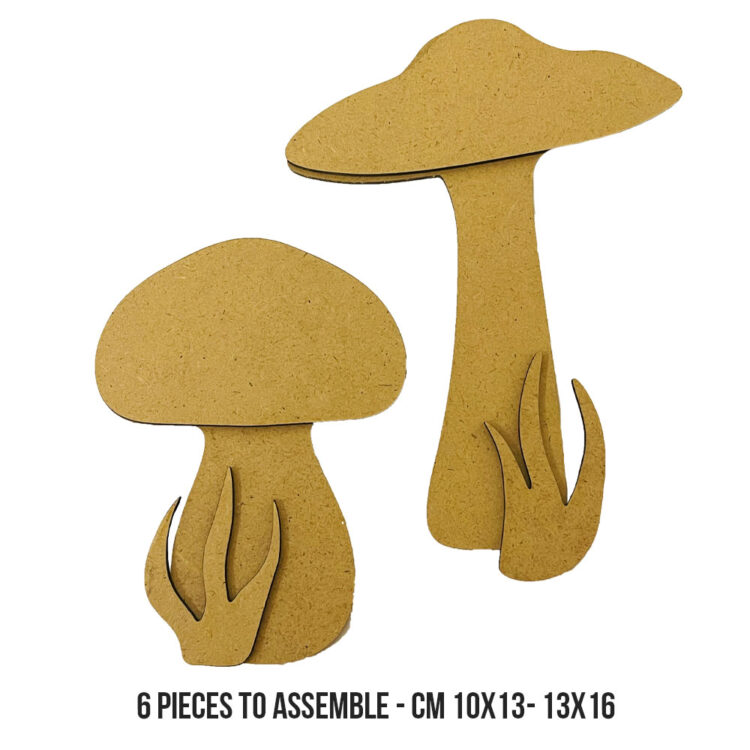 STAMPERIA HIDDEN GROVE MDF ELEMENTS MUSHROOMS - KLSM44 - Image 2