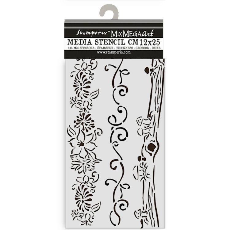 KSTDL114_1A STAMPERIA HIDDEN GROVE PATTERN 12 X 25 CM - KSTDL114 - Image 1