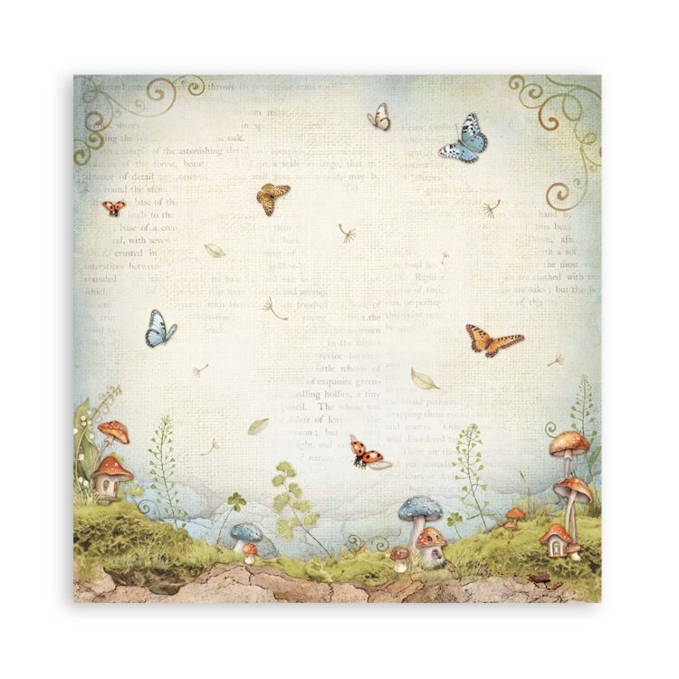 STAMPERIA HIDDEN GROVE PAPER BLOCK 20.3/20.3 CM-SBBS124 - Image 10