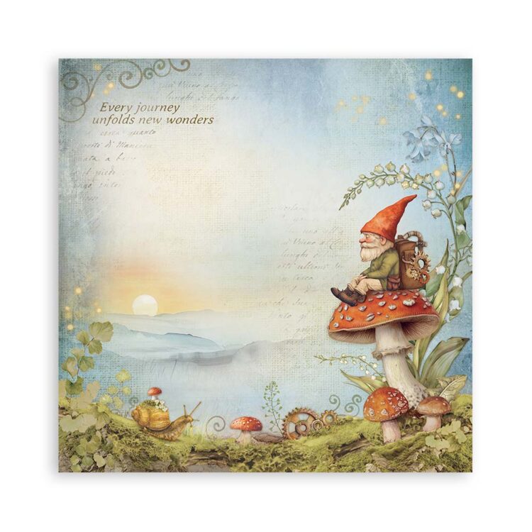 STAMPERIA HIDDEN GROVE PAPER BLOCK 20.3/20.3 CM-SBBS124 - Image 3