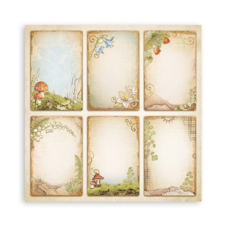 STAMPERIA HIDDEN GROVE PAPER BLOCK 20.3/20.3 CM-SBBS124 - Image 19