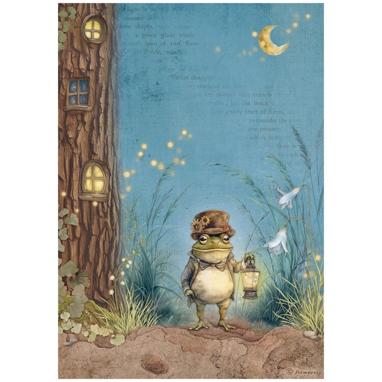 full_DFSA41013_1 STAMPERIA HIDDEN GROVE DECOUPAGE PAPER A4-DFSA41013 - Image 1