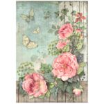 STAMPERIA HOUSE OF ROSES DECOUPAGE PAPER A4-DFSA41018