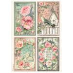 STAMPERIA HOUSE OF ROSES DECOUPAGE PAPER A4-DFSA41020
