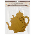 STAMPERIA HOUSE OF ROSES MDF TEA POT ELEMENTS - KLSM42