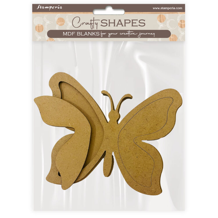 full_KLSM43_1 STAMPERIA HOUSE OF ROSES MDF ELEMENTS PAPILLONS - KLSM43 - Image 1