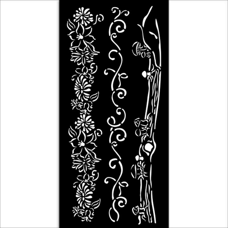 STAMPERIA HIDDEN GROVE PATTERN 12 X 25 CM - KSTDL114 - Image 2