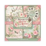 STAMPERIA HOUSE OF ROSES BLOCK 20.3/20.3 CM -SBBSXB11