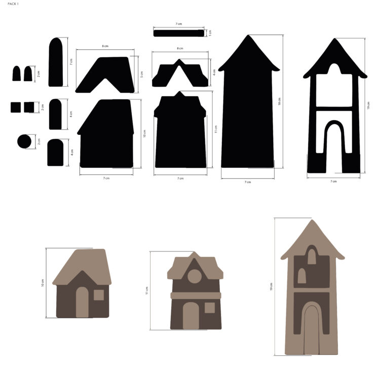 STAMPERIA SILENT SEA MDF LANDSCAPE ELEMENTS - KLSM46 - Image 3