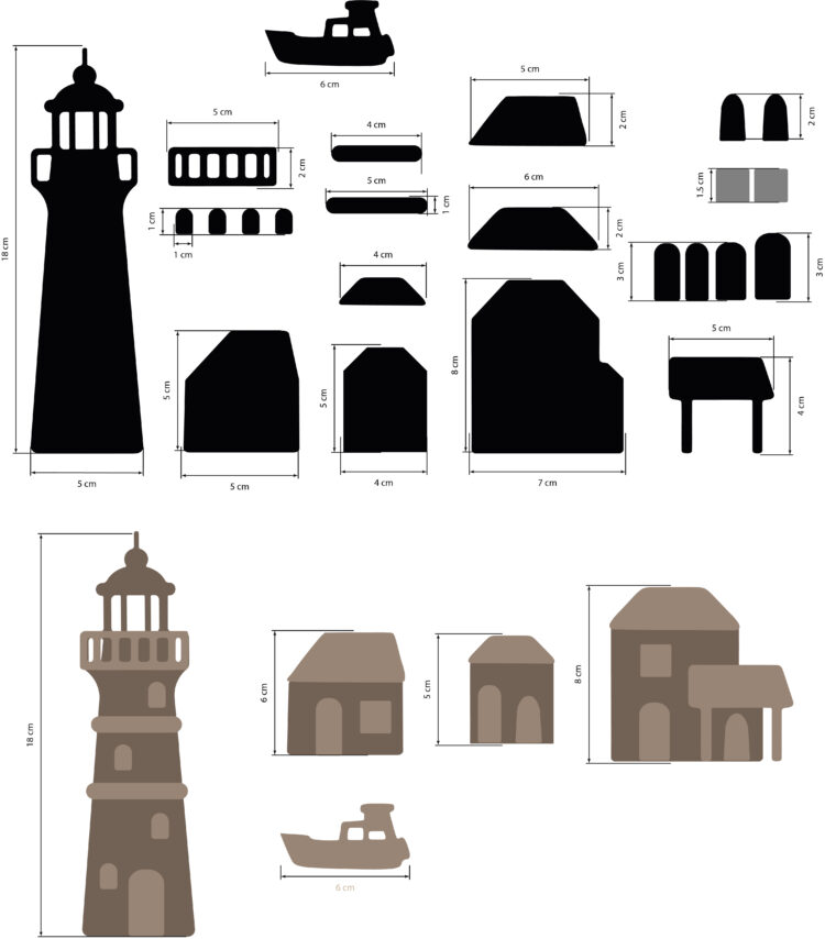 STAMPERIA SILENT SEA MDF ELEMENTS LIGHTHOUSE - KLSM49 - Image 3