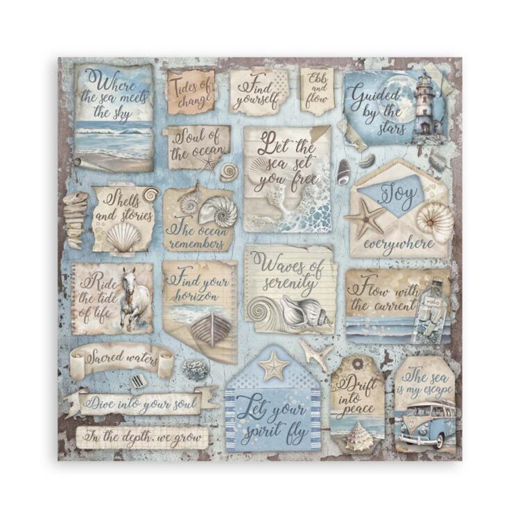 STAMPERIA SILENT SEA PAPER BLOCK 30.5/30.5CM-SBBL169 - Image 33