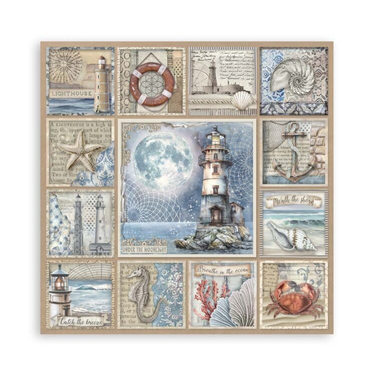 STAMPERIA SILENT SEA PAPER BLOCK 30.5/30.5CM-SBBL169 - Image 25