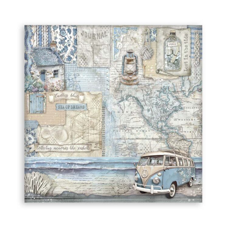 STAMPERIA SILENT SEA PAPER BLOCK 30.5/30.5CM-SBBL169 - Image 22