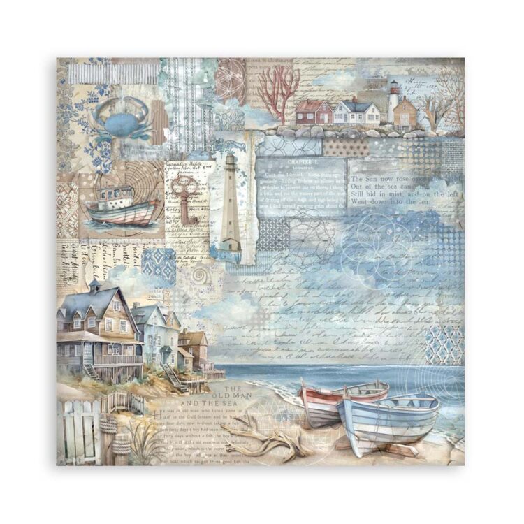 STAMPERIA SILENT SEA PAPER BLOCK 30.5/30.5CM-SBBL169 - Image 16