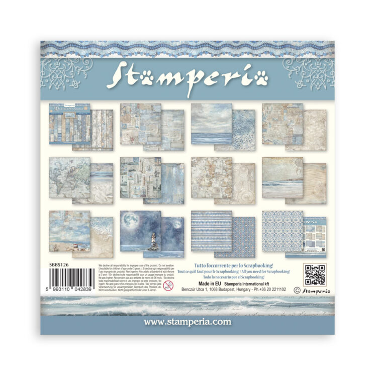 STAMPERIA SILENT SEA PAPER BLOCK 20.3/20.3 CM-SBBS126 - Image 33