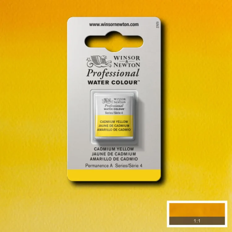 884164 W&N WATERCOLOR PAINT PROFESSIONAL H/PAN - CADMIUM YELLOW - Image 1
