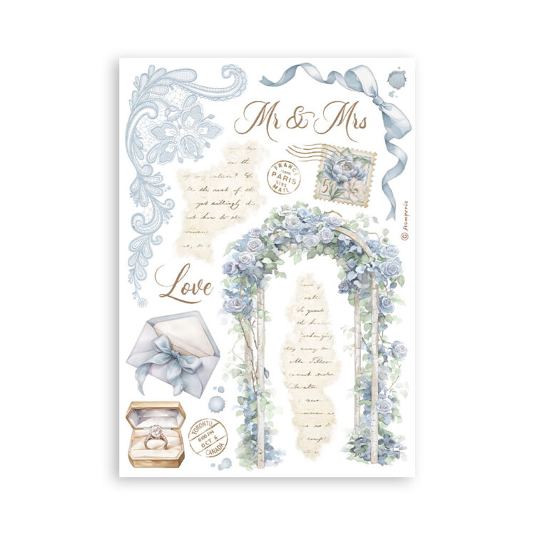 STAMPERIA TIMELESS WASHI PAD 8 SHEETS A5 -SBW20 - Image 6