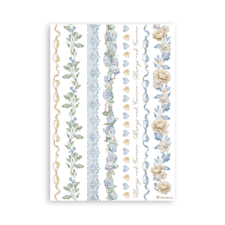 STAMPERIA TIMELESS WASHI PAD 8 SHEETS A5 -SBW20 - Image 8