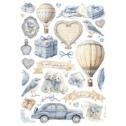 STAMPERIA TIMELESS DECOUPAGE PAPER A4-DFSA41037
