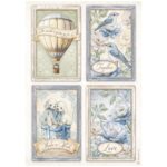 STAMPERIA TIMELESS DECOUPAGE PAPER A4-DFSA41039