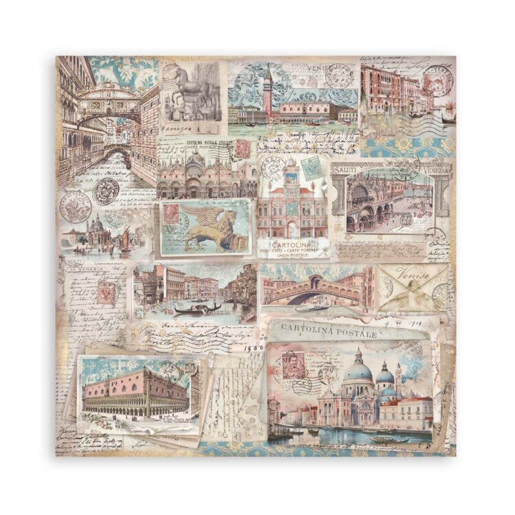 STAMPERIA VENICE PAPER BLOCK 30.5/30.5CM-SBBL172 - Image 28