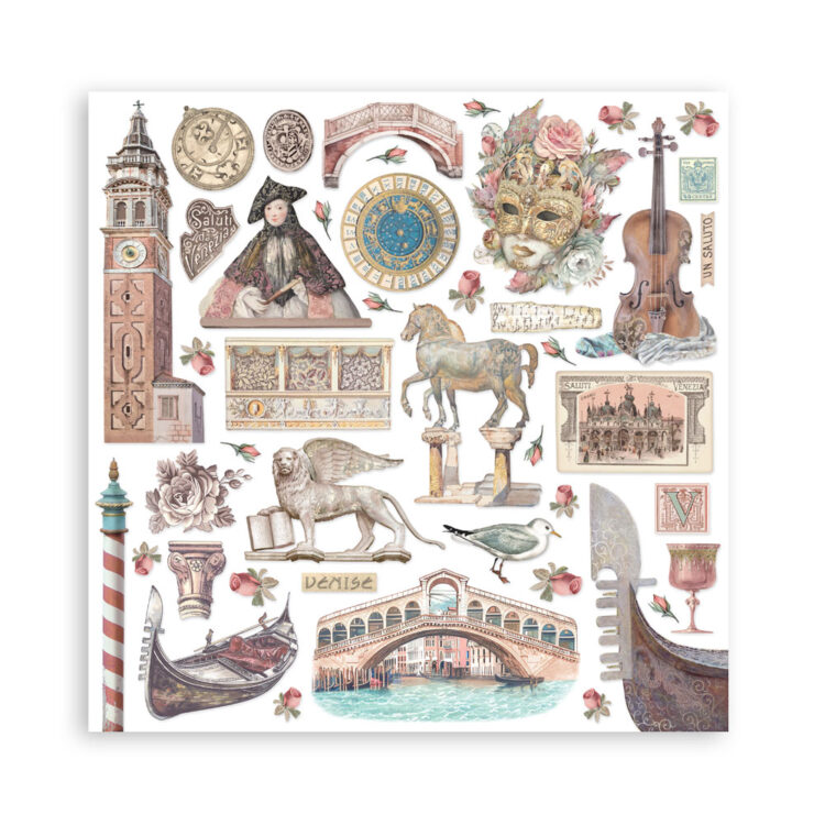 STAMPERIA VENICE PAPER BLOCK 30.5/30.5CM-SBBL172 - Image 33
