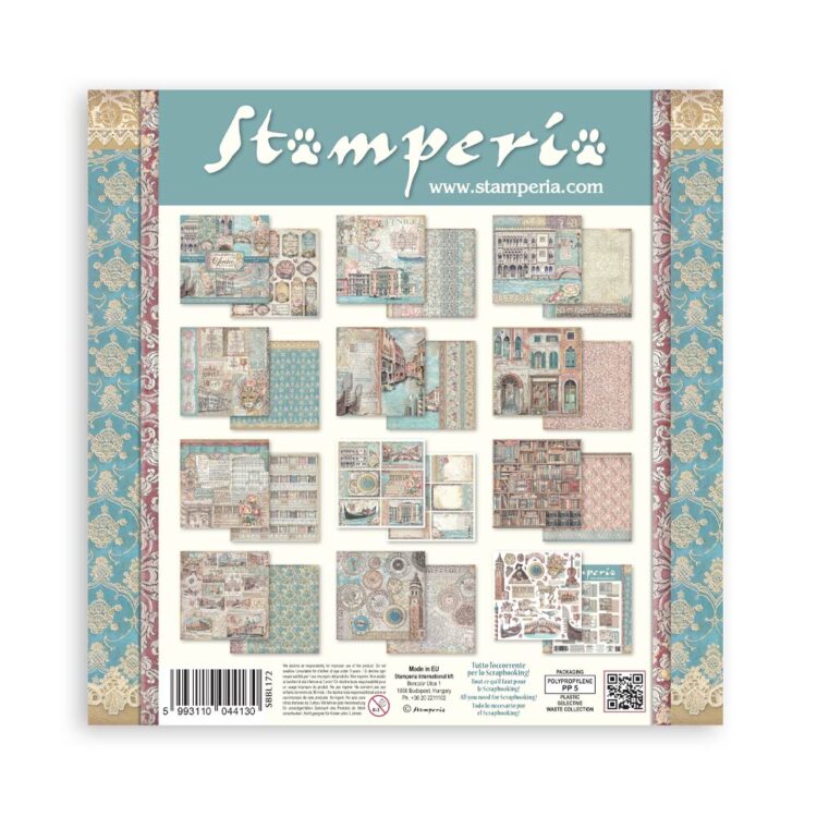 STAMPERIA VENICE PAPER BLOCK 30.5/30.5CM-SBBL172 - Image 34