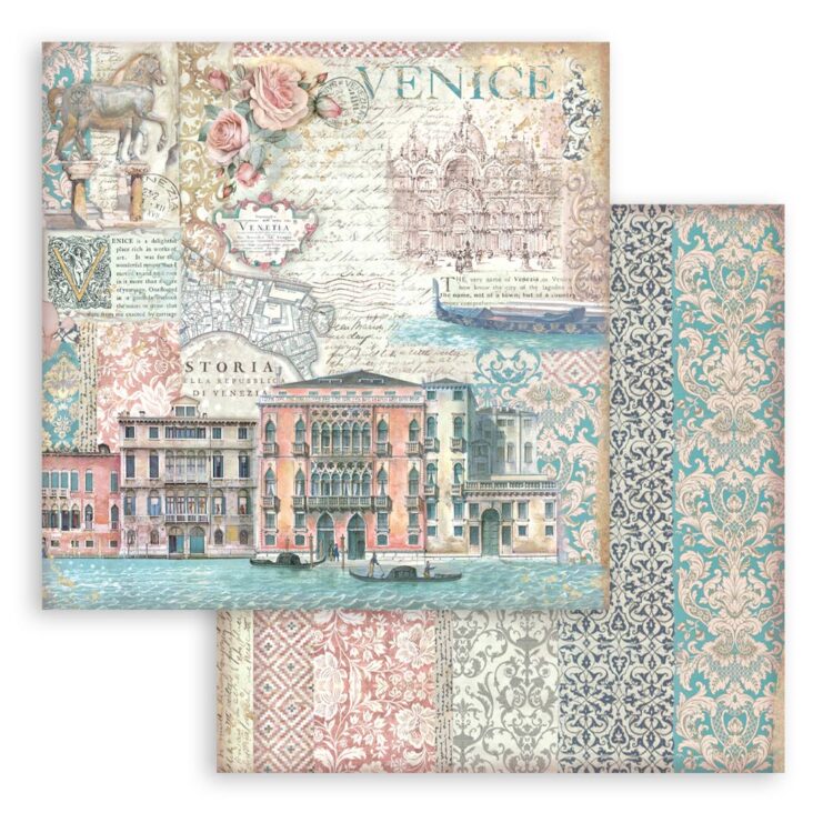 STAMPERIA VENICE PAPER BLOCK 30.5/30.5CM-SBBL172 - Image 3